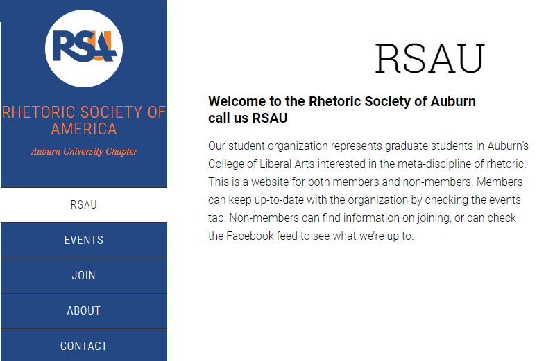 RSA at Auburn Homepage